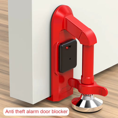 Portable Alarm Door Stopper Battery Powered Door Lock Brace with Penetrating Alarm for Women Security Protection Door Stops