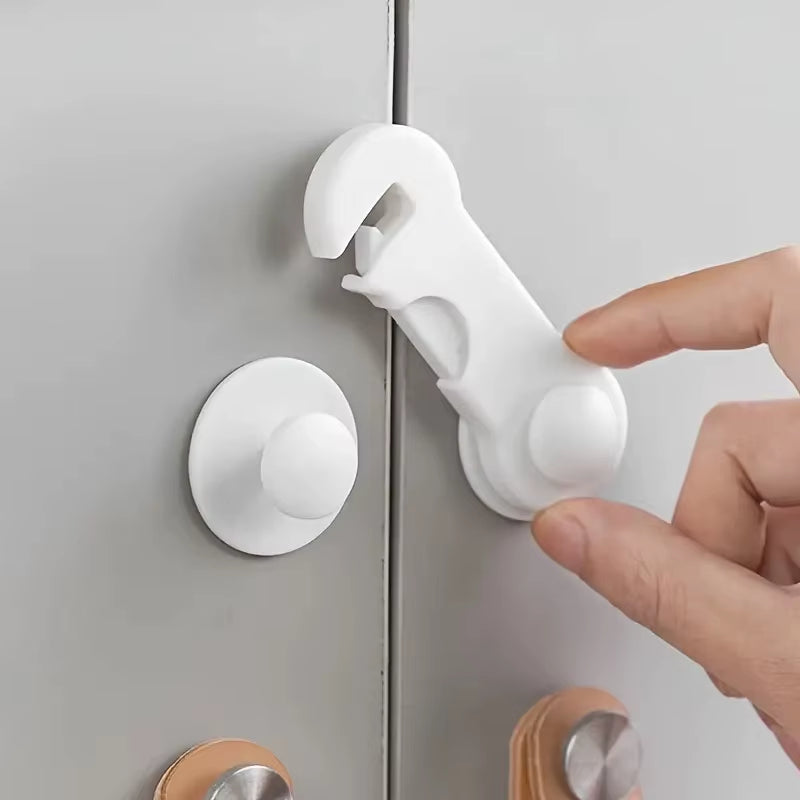 10PCS Baby Safety Locks Cabinet Locks Room Locks Drawer Locks Anti-Pinch Folio Locks Safety Protection Products